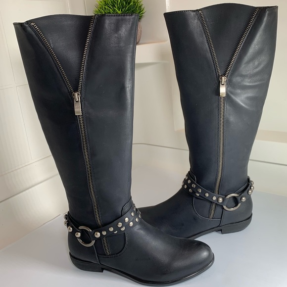 Very Volatile Motto Riding Boots - Picture 1 of 8
